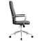 Officesource Ridge Collection Executive High Back Task Chair w/Chrome Frame and Ribbed Back 05RG2QHAVBK - alternate 4